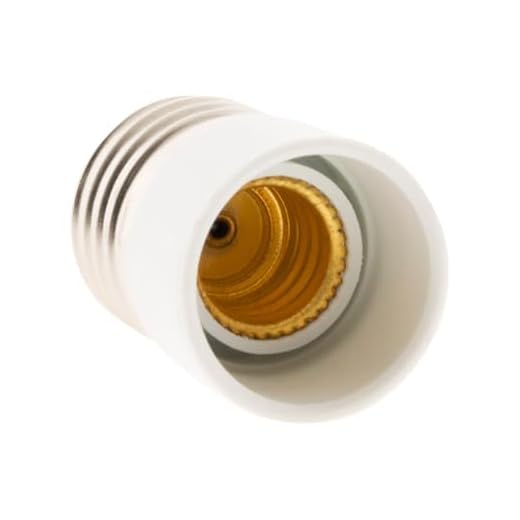 Zenitech - E27 Zu E14 Fassung Adapter - Kompatibel Mit E14 Sockel Birnen - Ideal Für Zuhause Und Büro - Einfache Installation - Weiß - 5 Cm
