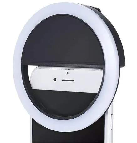 Kit tripé flexível Gekko + Ring Light selfie anel de led para celular youtuber