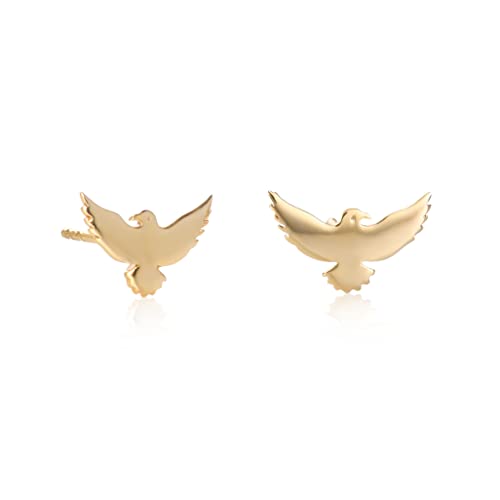 Boucles d'oreilles aigle argent 925 femme motif oiseau et bijoux fins avec écrin