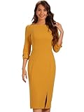 Cette robe moulante pour femme est élégante et professionnelle, montre votre charme personnel unique et produit un effet visuel amincissant.