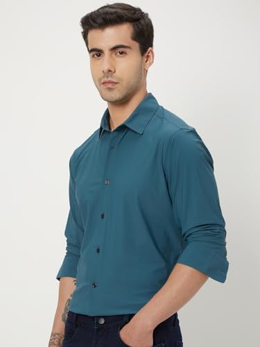 Image of MUFTI Mens Full Sleeve Slim Fit Shirts (Also Available in Plus Size)