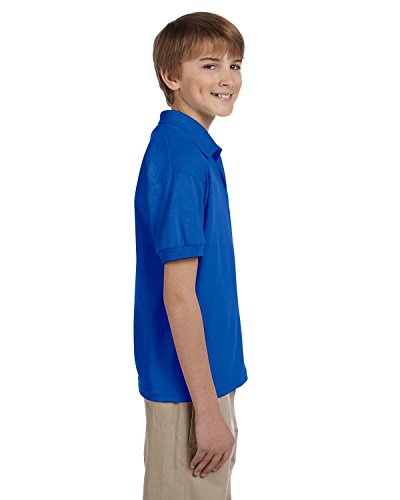 Gildan Boys 5.6 oz. DryBlend 50/50 Jersey Polo G880B -ROYAL XL4
