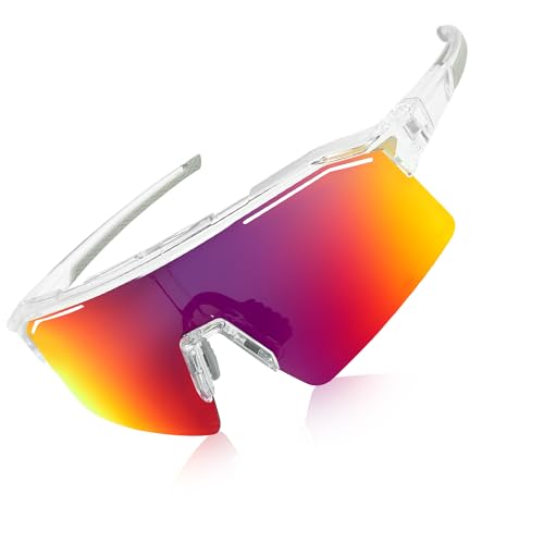 Sunbowglint Polarized Sports Sunglasses for Men Women Unbreakable TR90 Frame