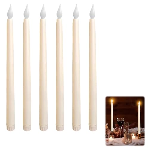 Bougies Led Flamme Vacillante, 6 Pièces Fausse Bougie Flamme Vacill ante, Bo ugie L ed Fl amme Vacillante, Bo ugies à Le d, Fausses Bou-gies, Flameless Tealight Candles, Bo-ugie Electrique Fl amme