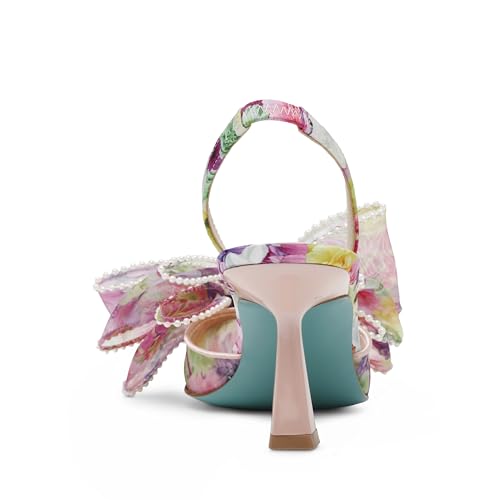 Betsey Johnson Womens SBKELLY Floral Print Slingback Heels3