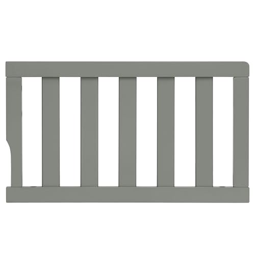 Image of Dream On Me Toddler Guard Rail for Convertible Crib, Solid Wood Bed Rail for Toddler Bed Conversion, Sea Grass