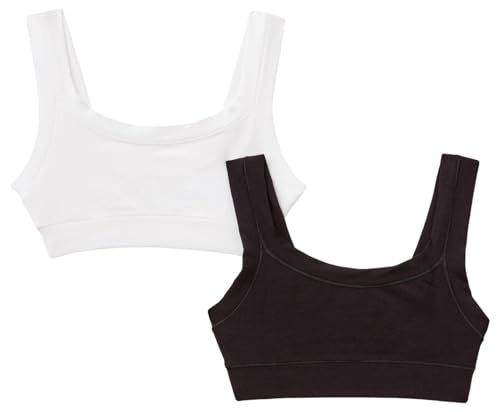 United Colors of Benetton Set 2 Brassiere 3ZQM0R1LT Intimo, Nero 100, 2XL Bambina