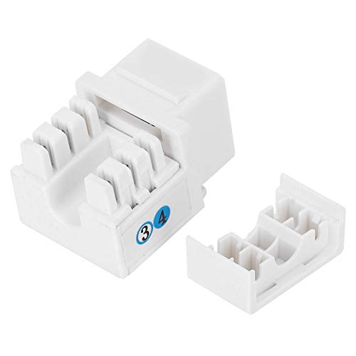 Enkelport RJ11 Cat 3 Telefonmodul med Dammskydd för Nätverk
