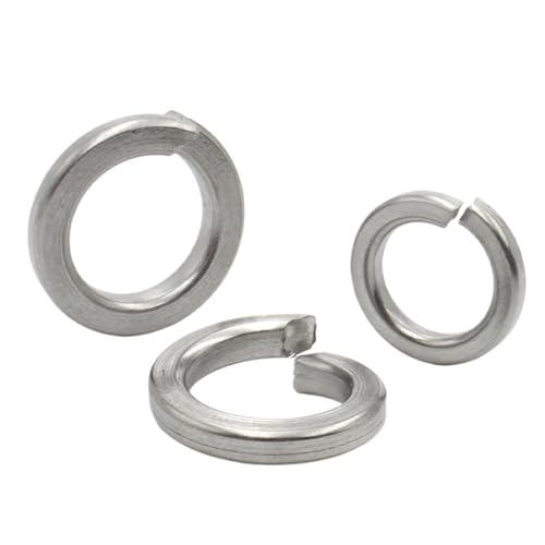 Lkq- M1.6 M2 M2.5 M3 M4 M5 M6 M8 M10 M12 M16 M24 M27 M30 304 Stainless Steel Spring Split Lock Washer Elastic Gasket, 肵Ă