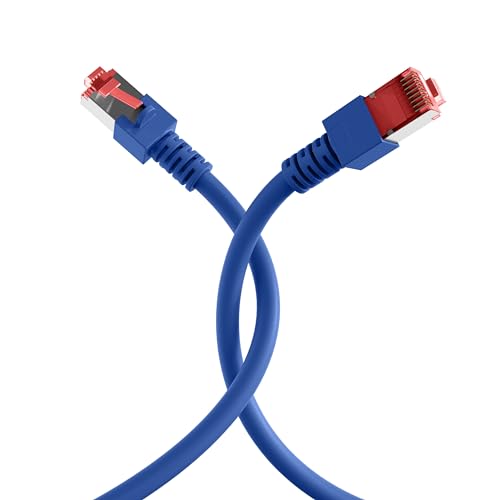 Cable de red Cat6 S/FTP 15m bleu EFB Elektronik à double blindage contre les interférences - 4