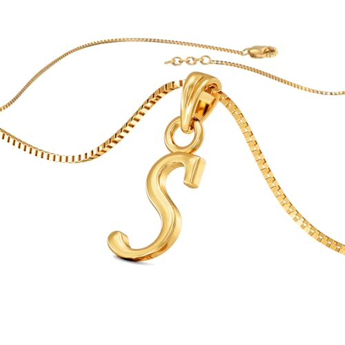 Image of Joyalukkas 22K 916 Purity Gold Alphabet S Pendant for Women