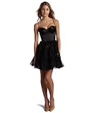 Betsey Johnson Women's Corset Dress With Sequins,Black,10