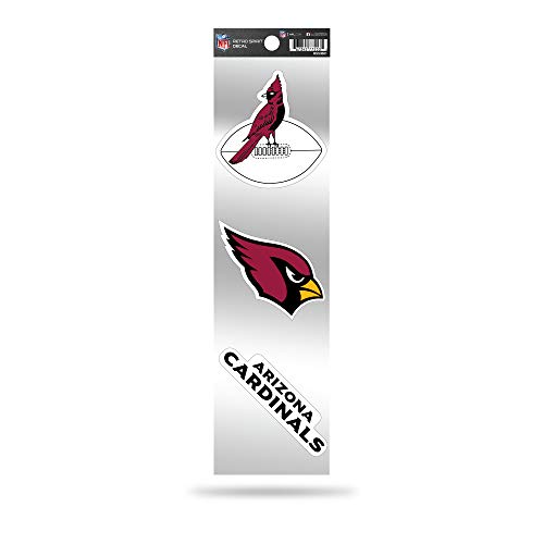 NFL Football Arizona Cardinals 3-Piece Retro Spirit Decals Retro Decal Set