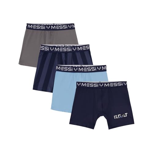 Boys' 4-Pack of Boxer Briefs, Kids Underwear with Stretch Material & Elastic Waist, Blue Stripe, Small2