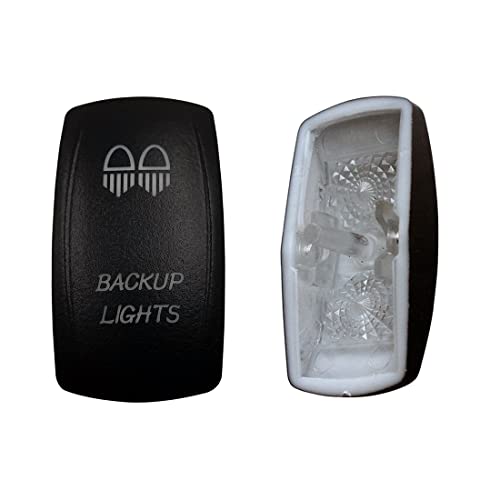 Image of Laser Etched Backlit Switch Cover Cap for Car Boat Dashboard Rocker Switch