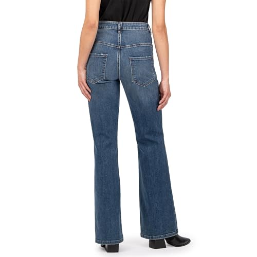 KUT from the Kloth Women's Ana High-Rise Flare-Front Yoke in Deluxe2
