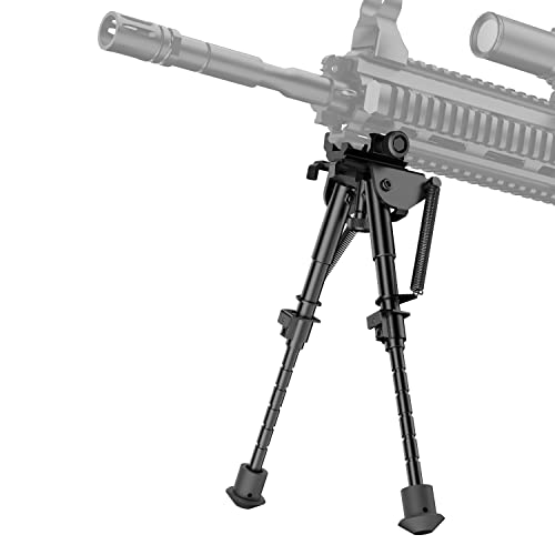 Theopot 6-9 Inches Picatinny Bipod Tactical Rifle Bipod With 360 Degree Swivel Picatinny Adapter #TOP5
