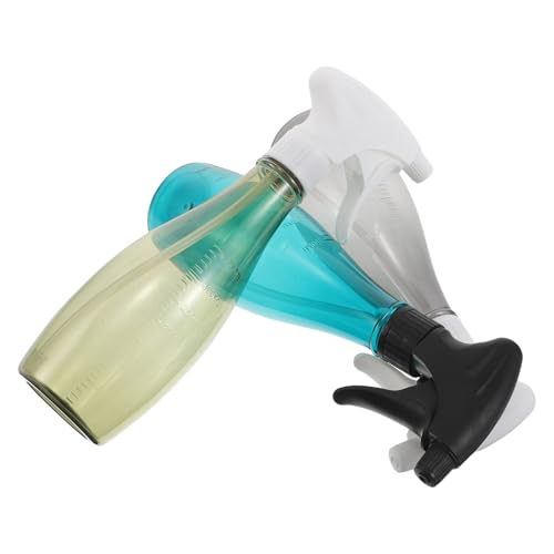 Gogogmee 3 Pezzi Bottiglie Spray per Parrucchieri Ricaricabili in Plastica con Misurino Nebulizzatore per Acqua e Shampoo per Saloni Barbershop e Uso Professionale