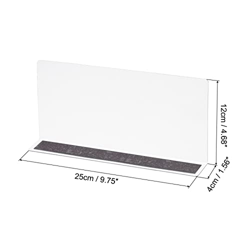 Séparateur étagère placard transparent PVC panneau organisateur armoire à bande magnétique - 3