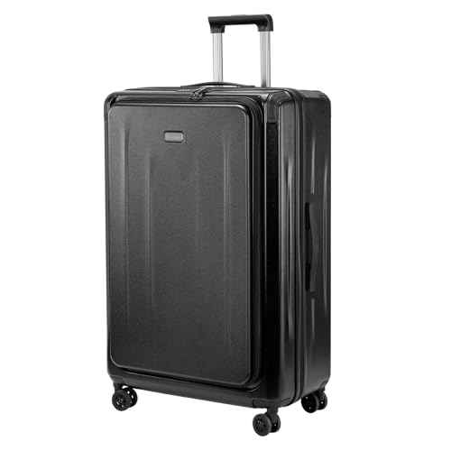 LOUIS KAISER Premium Carry On Luggage, 29 Inch Top Opening Aluminum Frame Airline Approved ABS+PC Hard Shell Suitcases with Silent Wheels, TSA Lock, Front Pocket & Wet-dry Separated Six-piece set