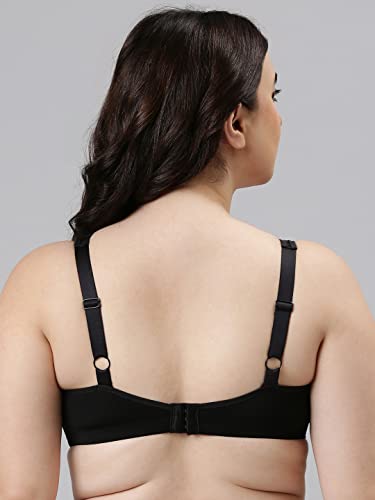 Image of Enamor Plush Comfort, Side Support and Lift Women's Everyday Full Support Plunge Bra - All Day Comfort, Non-Padded, Wirefree, High-Coverage - F024
