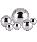 TAKONE 6X Schwimmkugeln Für Miniteich Silber – Edelstahl Schwimmdeko Kugeln Teichzubehör Für Teich, Zierbrunnen & Garten Deko