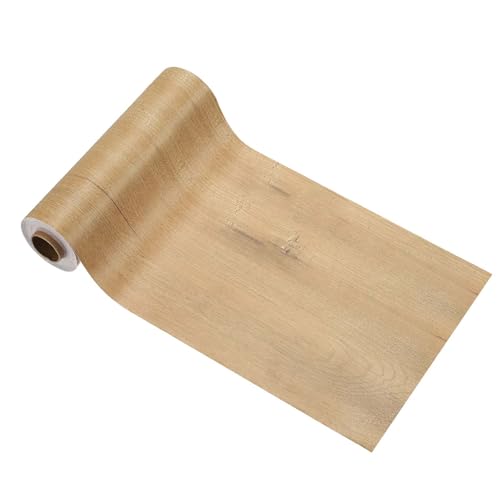 Image of PATIKIL Wood Grain Tape 4.7 inch x 32 ft, Self-Adhesive Wood Texture Repair Tape Realistic Wooden Effect Patch for Furniture Cabinets Floor Walls, Birch