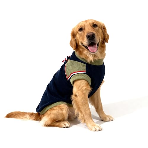 Image of JoyDaog Cozy Velvet Winter Jacket Dog Sweater 22 Inches (2XL) Warm Knit Jacket Soft, Comfortable & Stylish Fit (Assorted Designer Styles) Suitable for Medium Dogs Pack of 1 (Nylon)