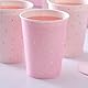 Ginger Ray Pink Polka Dot Paper Cups Pamper Birthday Party Tableware 8 Pack
