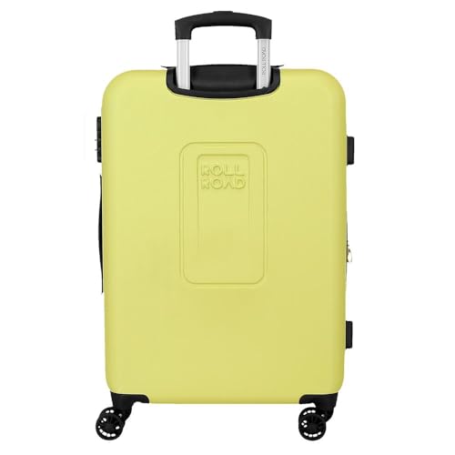 Roll Road Camboya Maleta Grande Amarillo 52x75x30 cms Rígido 4,5kgs Cierre de combinación Lateral ABS 4,5kgs 97L Extensible - imagen 3