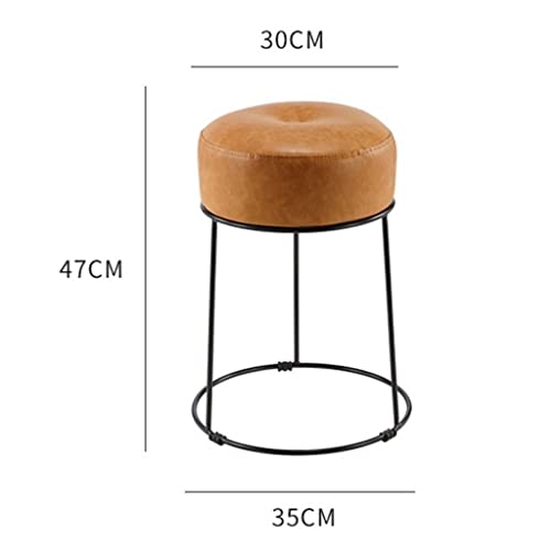 Tabourets de bar en fer forgé gris haute qualité style loft élégant - 3