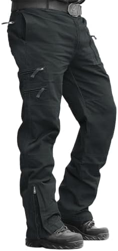 MAGCOMSEN Cargohose Herren Baumwolle Outdoor Hosen für Herren Multi Taschen | 97% Baumwolle 3% Elasthan,Army Taktische Hose,Stretch Komfort Atmungsaktiv,9 Taschen,Reißverschluss Be