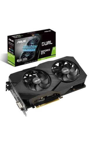 ASUS TUF Gaming NVIDIA GeForce GTX 1660 Ti EVO - Tarjeta Gráfica (PCIe 3.0, 6GB GDDR6, HDMI 2. 0b, DisplayPort 1.4, Lubricante de Grado aeroespacial, Diseño Compacto, GPU Tweak II)