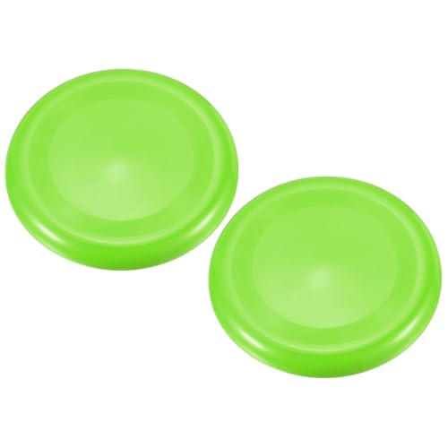 PATIKIL Flying Disc 9 Inch 65 Gram, 2 Pack Ultimate Competition Discs Sport Training Disk for Backyard Lawn Beach Outdoor Park, Green