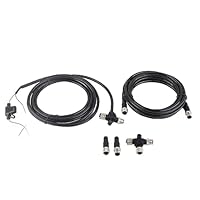 NMEA2000 Starter Kit T-Stecker + Stromkabel + Männlich-weiblicher Widerstand + 3-Port-Adapter IP67 Wasserdicht für Netzwerke