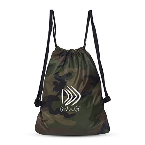 Image of DIVULGE Meteor Drawstring Backpack Bag, Sports Bag, Gym Bags, Backpack With Zip Pocket, 18 L (Navy Blue), 46 x 37 x 46 cm