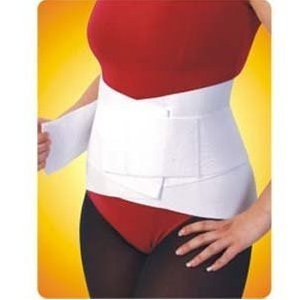 Lumbar Support 10" Tapered Back White Small