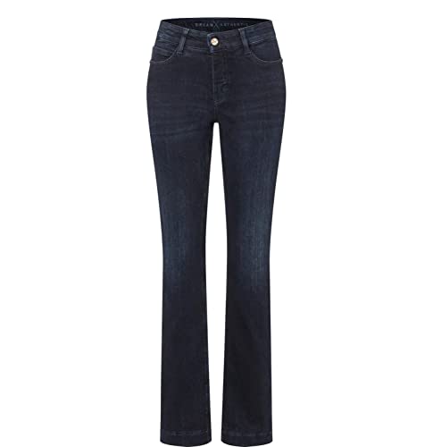 Mac - Damen 5-Pocket Jeans, Dream Boot Authentic (5429-90-0358L), Größe:W34, Länge:L32, Farbe:Blue Black net wash (D884)