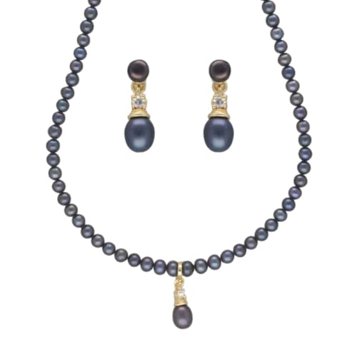 Sri Jagdamba Pearls Dealer Freshwater Pearl Pendant Necklace set