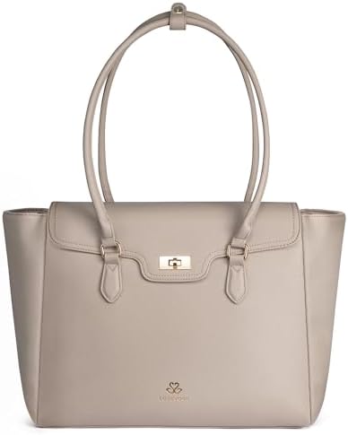 LOVEVOOK Laptop Bag for Women Soft Leather Work Bag, Office Shoul...