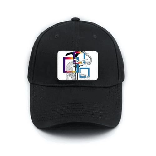Casquette de baseball noire lézard serpent pour vos sorties en plein air