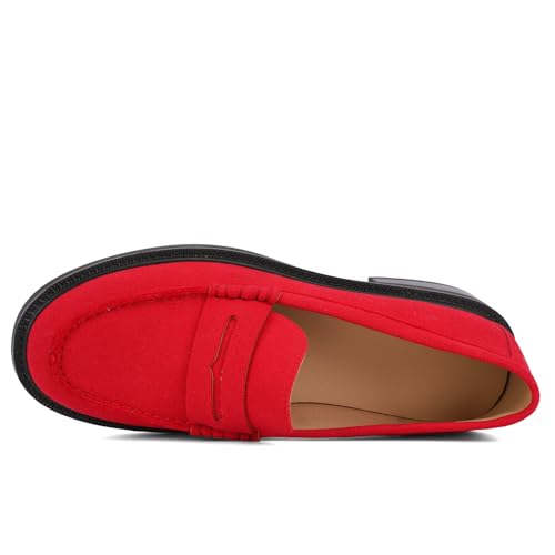 Image of Loafers for Women, Classic Penny Slip On Flat Dress Shoes
