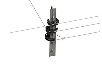 T-360 Electric Fence T-Post Insulator - Black (Bulk Qty: 100)