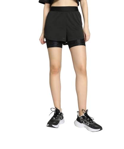 Short tricoté mixte PUMA en maille filet élastique pour le sport en salle et en extérieur
