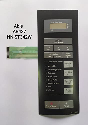 Able NN-ST342W Microwave Oven Membrane Touch Keypad (Able)