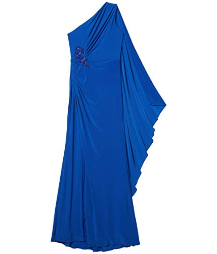 Image of Adrianna Papell Women's One Shoulder Jersey Gown