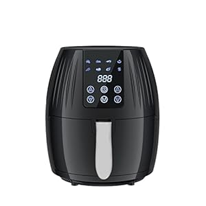 ZXSXDSAX Luchtfriteuses Air Fryer, 5.5L Large Air Fryers 8-In-1 Hot Airfryer Cooker Oilless With Digital Touch-Screen, Nonstick Basket(Size:US)