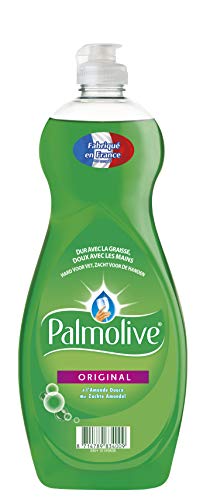 PALMOLIVE - Liquide Vaisselle Palmolive Original à l'Amande Douce - Respectueux de la Peau - Produit Dégraissant Pour une Vaisselle Étincelante - Flacon 750 ml