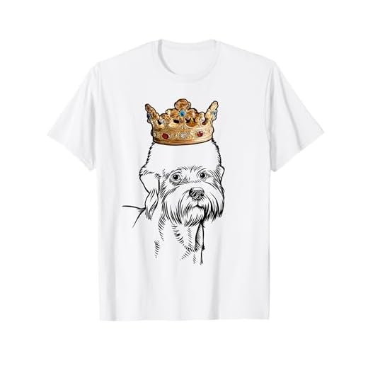 Dandie Dinmont Terrier Dog Wearing Crown T-Shirt