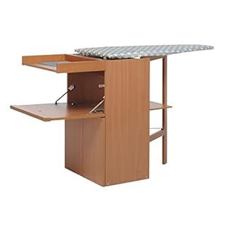 Foppapedretti Lo Stiro Mobile con Asse da Stiro a Scomparsa, Noce